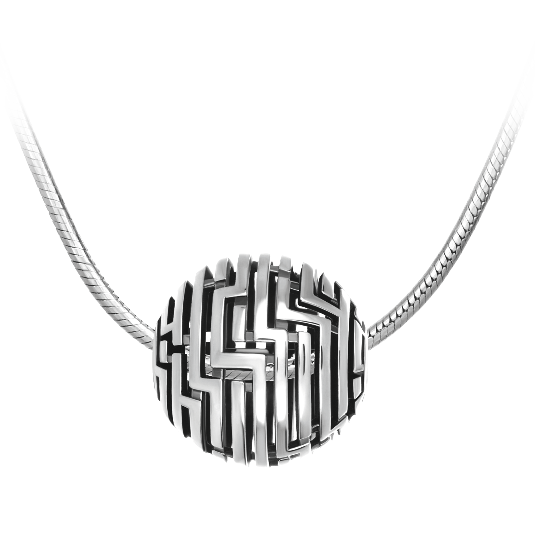 Подвес, белое золото