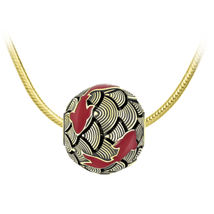 Подвес, жёлтое золото, н.керамика