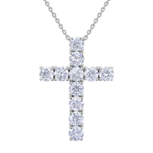 Колье с бриллиантами, белое золото