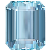 Аквамарин, Изумрудная огранка, 21,45 ct