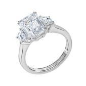 Кольцо с бриллиантами, белое золото