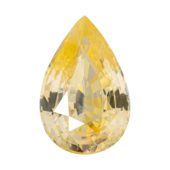 Жёлтый сапфир, SRI LANKA, UNHEATED, Груша, 10,73ct