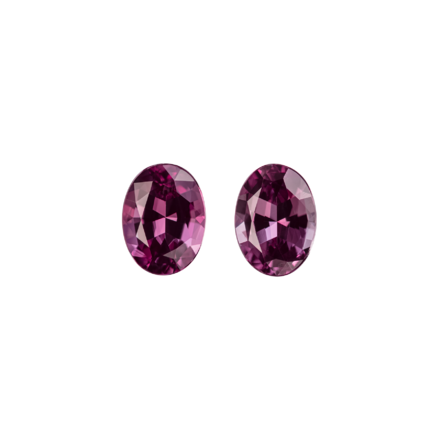 Сет их двух александритов, UNHEATED, Овал, 0,99/ 0,89ct 3