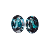 Сет из двух александритов, Овал, 1,99/ 1,98ct