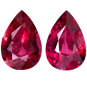 Сет из двух рубеллитов Груша, 8,80ct и 8,72ct