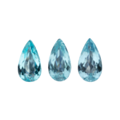 Сет из 3-х Турмалинов Параиба, Груша, 3.02/ 3.18/ 2.66ct