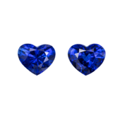 Сет из двух сапфиров, SRI LANKA, Сердце, 3,05/ 3,29ct