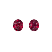 Сет из двух рубинов, MOZAMBIQUE, UNHEATED, Овал, 1,34ct/ 1,21ct