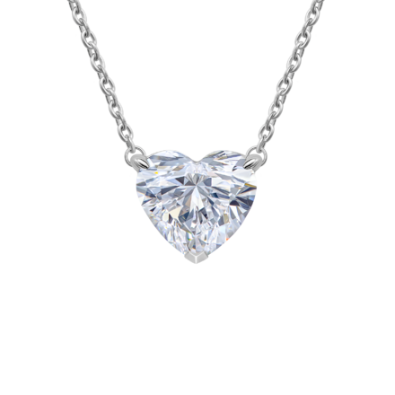 Колье с бриллиантами, белое золото