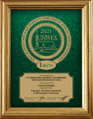 Подвес с танзанитом и бриллиантами, белое золото