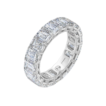 Кольцо с бриллиантами, белое золото