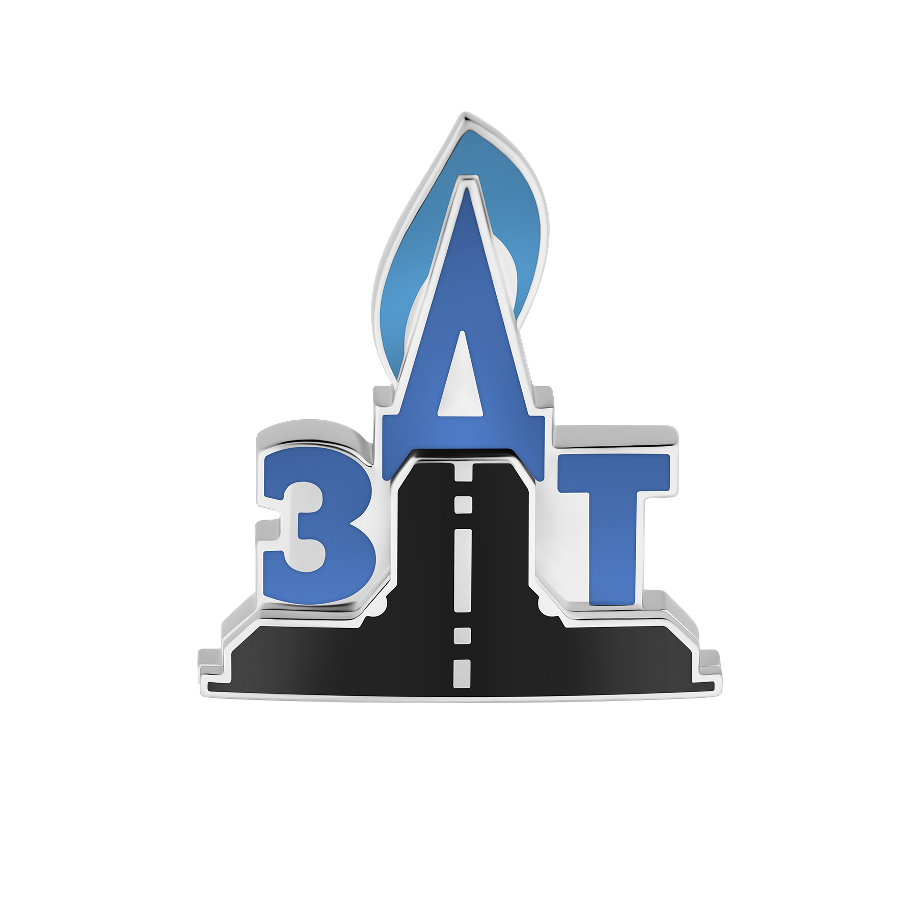 Нагрудный знак, белое золото, н.керамика