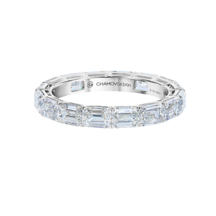 Помолвочное кольцо с бриллиантами, белое золото 2