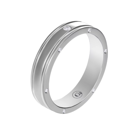 Кольцо с бриллиантами, белое золото