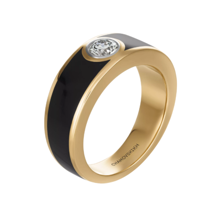 Кольцо с бриллиантом, красное золото