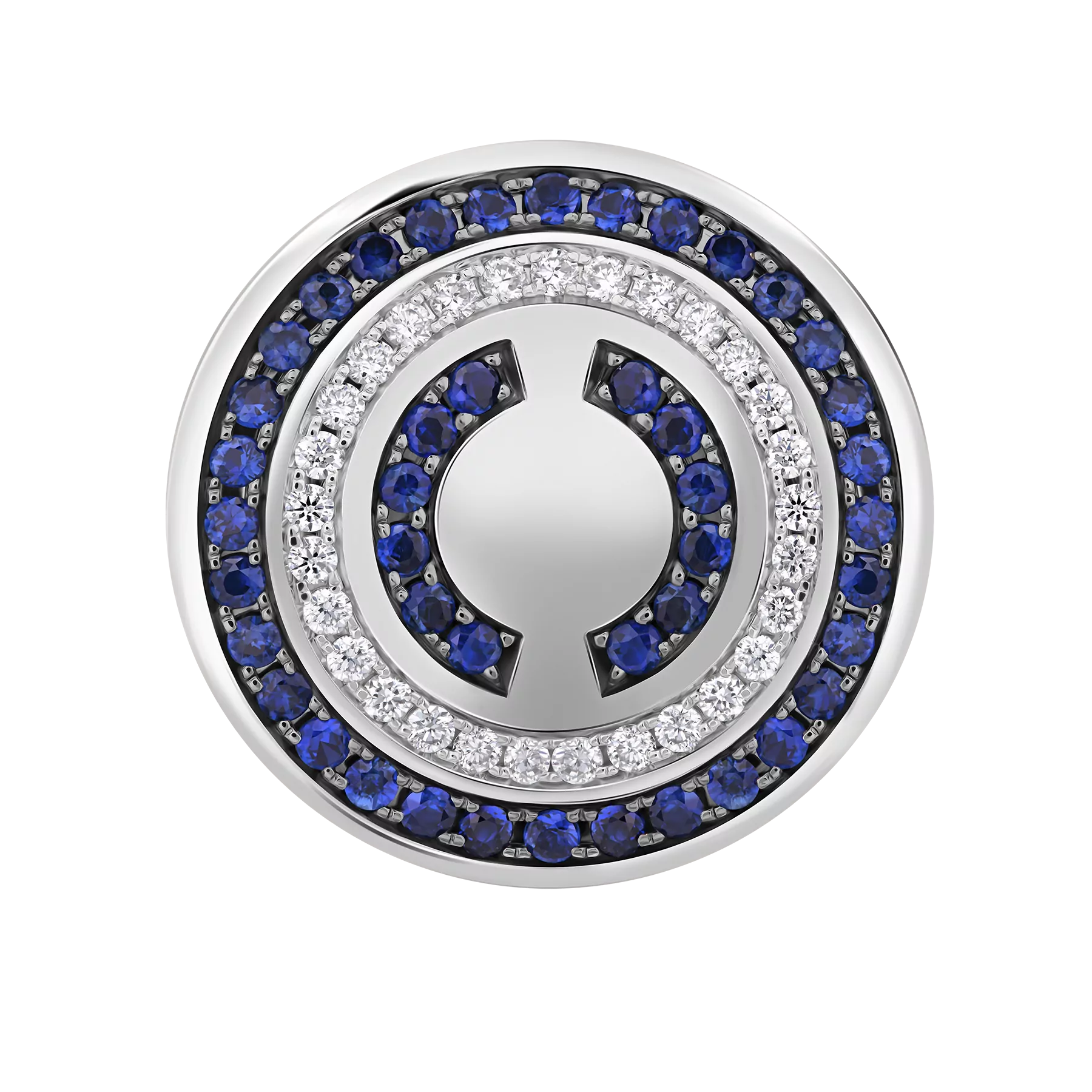 Нагрудный знак с бриллиантами и сапфирами