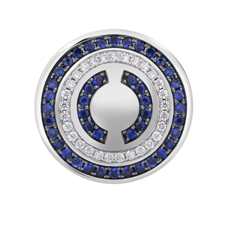 Нагрудный знак с бриллиантами и сапфирами