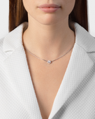 Колье с бриллиантами, белое золото