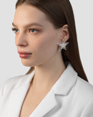 Серьги с бриллиантами, белое золото