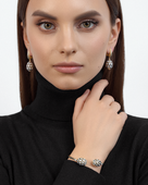 Серьги с бриллиантами, желтое золото, н.керамика