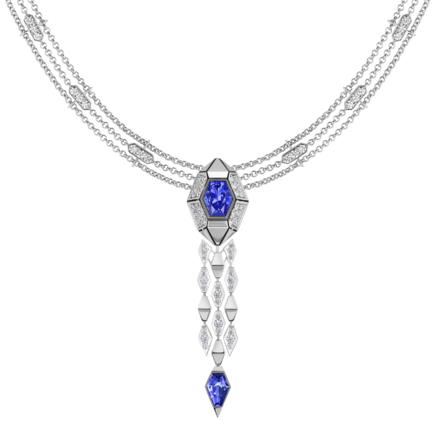 Сет с танзанитами и бриллиантами, белое золото, н.керамика 4