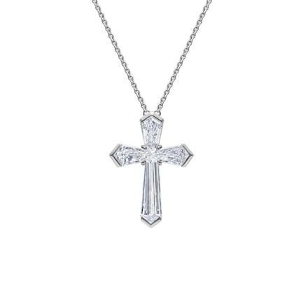 Колье с бриллиантами, белое золото