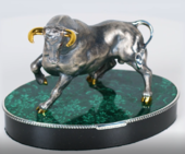 Настольная скульптура «Бык маленький»