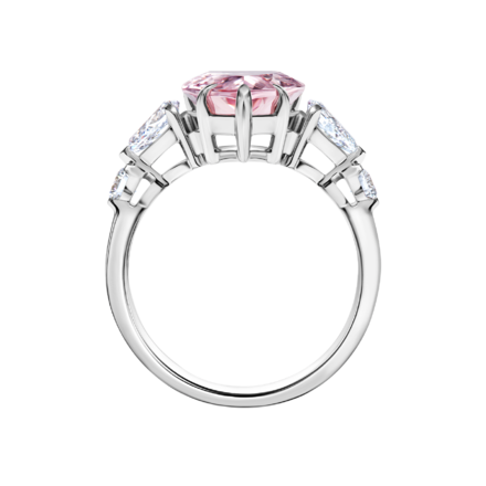 Кольцо с морганитом и бриллиантами, белое золото 3