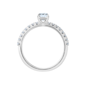 Кольцо с бриллиантами, белое золото