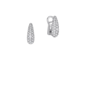 Серьги с бриллиантами и сапфирами, белое золото