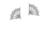 Серьги с бриллиантами, белое золото