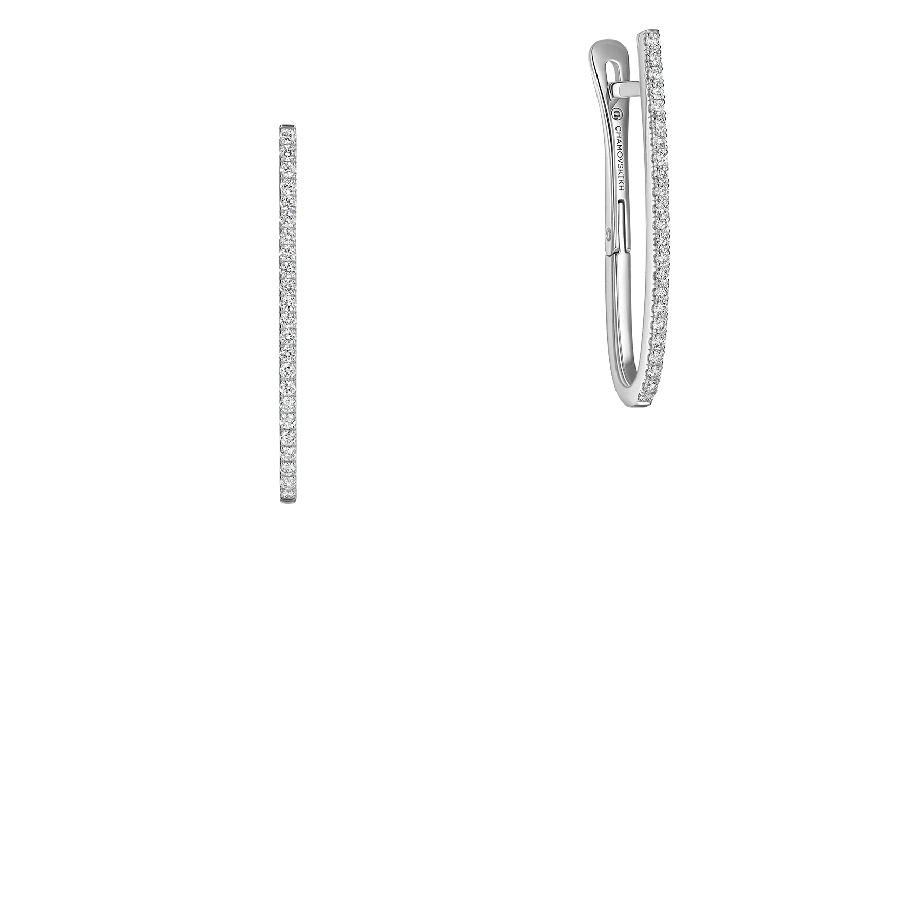 Серьги с рубинами и бриллиантами, жёлтое и белое золото