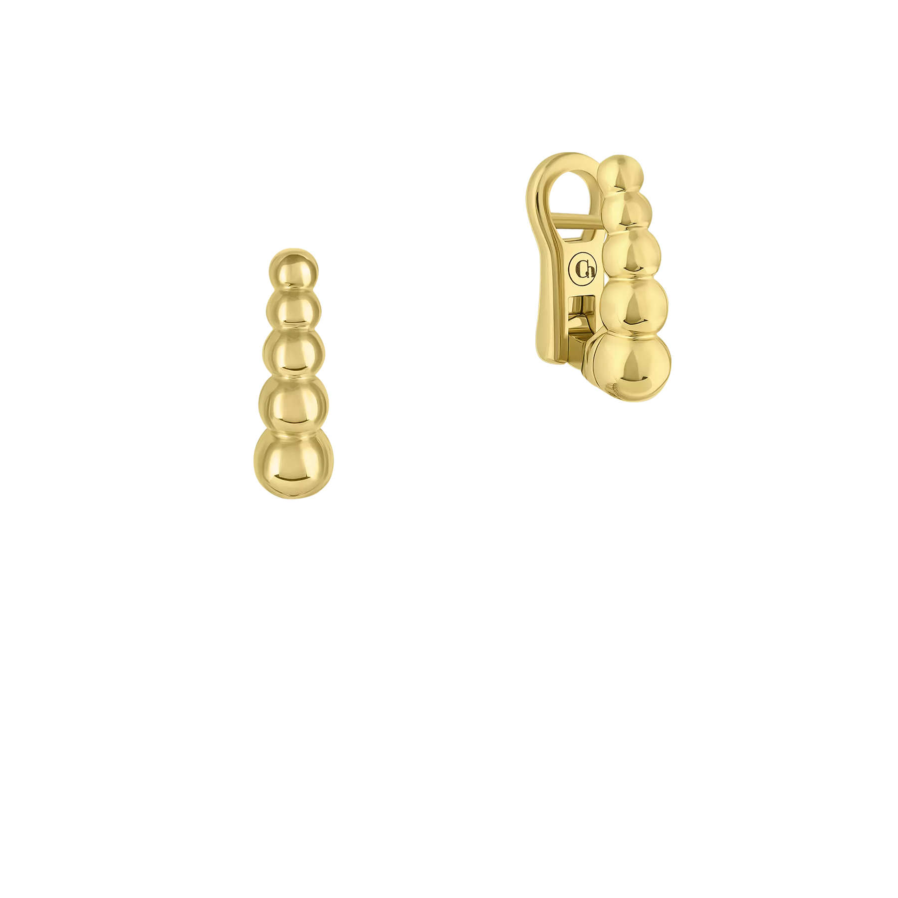 Серьги с бриллиантами, жёлтое и белое золото, н.керамика