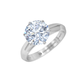 Кольцо с бриллиантом, белое золото