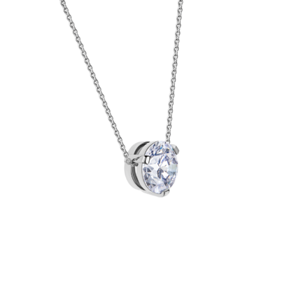 Колье с бриллиантами, белое золото 2