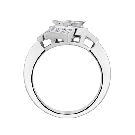 Кольцо с бриллиантами, белое золото 3