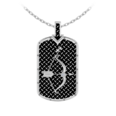 Подвес с бриллиантом, белое золото, нанокерамика