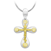 Подвес с бриллиантом, белое и желтое золото, н.керамика