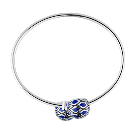 Браслет с сапфирами, белое золото, нанокерамика 2