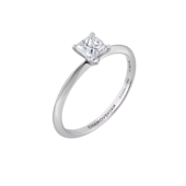 Кольцо с бриллиантом, белое золото