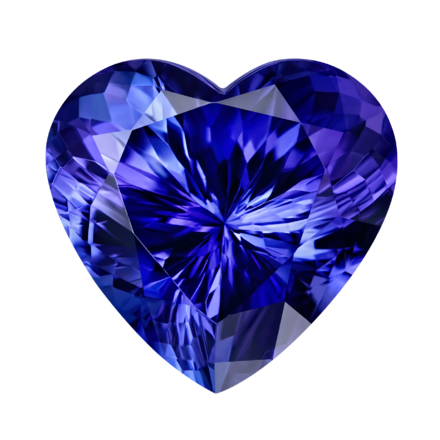 Танзанит, Сердце, 19,81ct 1