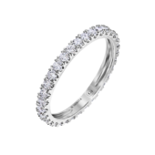 Кольцо с бриллиантами, белое золото