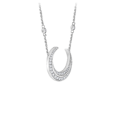 Колье с бриллиантами, белое золото