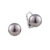 Серьги с жемчугом, белое золото