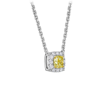 Колье с бриллиантами, белое золото 2