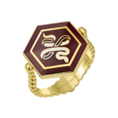 Кольцо с бриллиантами, желтое золото, н.керамика