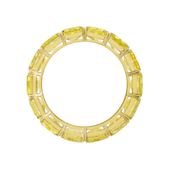 Кольцо с желтыми бриллиантами, желтое золото