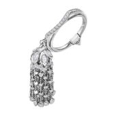 Кольцо с танзанитом и бриллиантами, белое золото