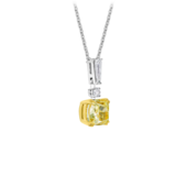 Колье с бриллиантами, белое золото