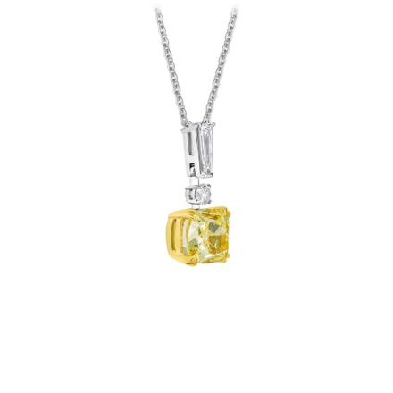 Колье с бриллиантами, белое золото 2